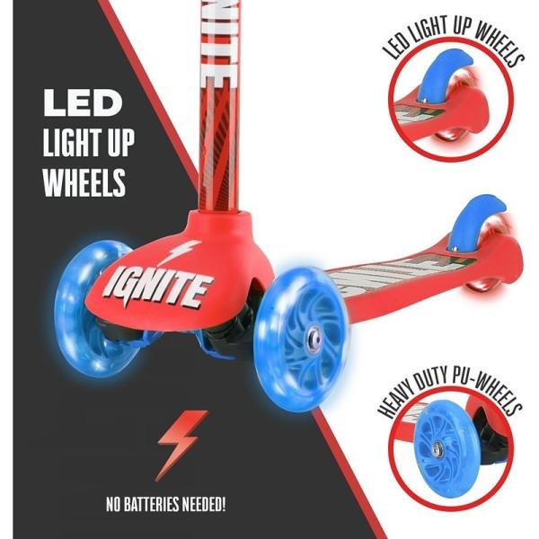 MONDO IGNITE GLIDE SCOOTER 3W COMBO PACK RED - IGN-COM-GLI-RED