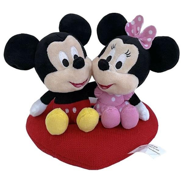 DISNEY PLUSH MICKEY&MINNIE HEART CUSHION - PDP2100110
