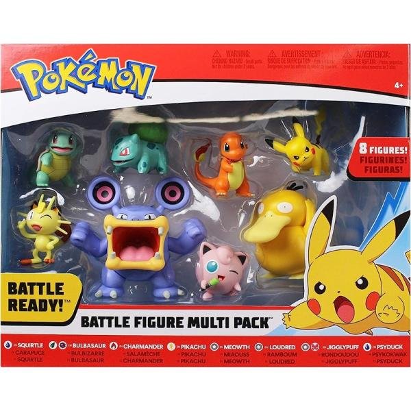 JASWAR POKEMON BATTLE FIGURE MULTI 8PACK 2&3" - PKW2542