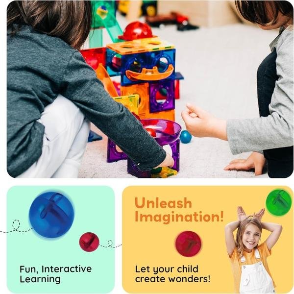 PICASSO MAGNETIC MARBLE RUN 100PCS - PTG100
