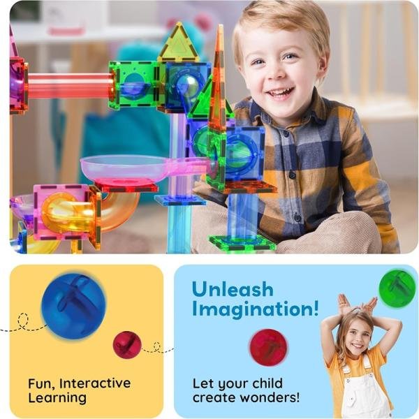 PICASSO MAGNETIC MARBLE RUN 50PCS - PTG50