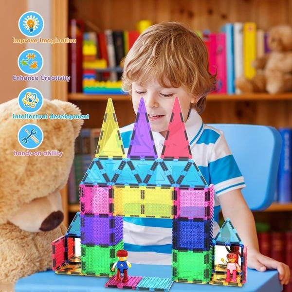 PICASSO MAGNETIC BRICKS+TILES 63PCS - PTL63