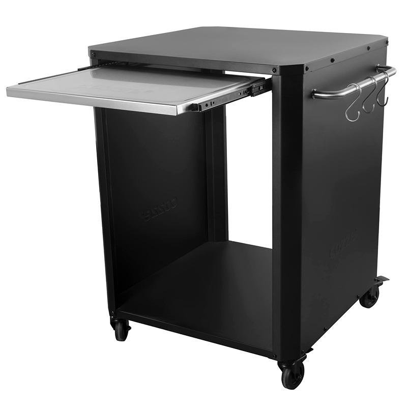 Cozze Cozze® outdoor table, pull-out shelf in stainless steel,77 x 66,5 x 82,5 cm,knock down 1 box 90300