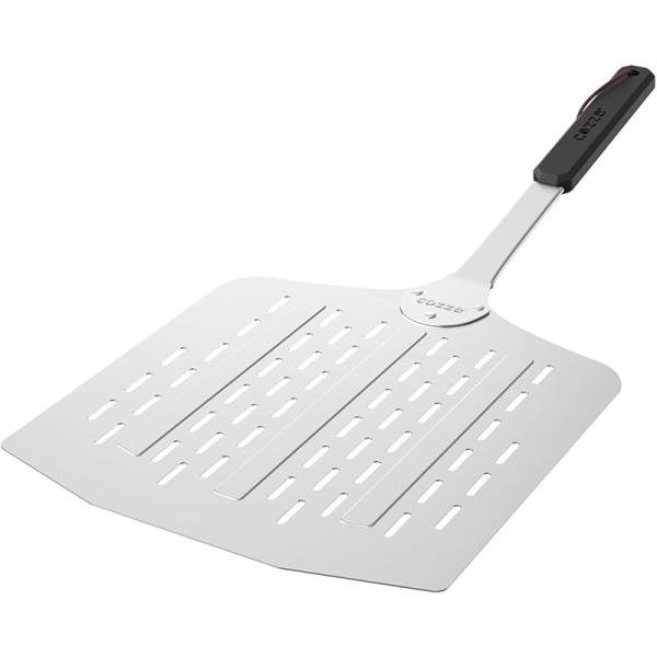 Cozze Cozze® stainless steel pizza paddle with holes, aluminium,LFGB approved, 76 x 40 x 35 cm 90377