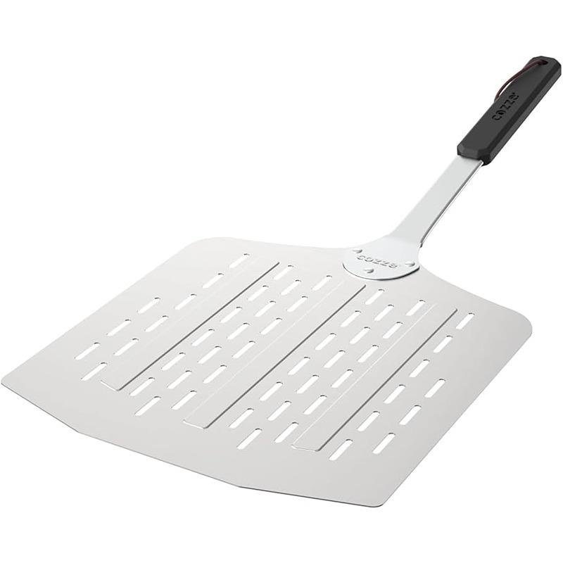 Cozze Cozze® stainless steel pizza paddle with holes, aluminium,LFGB approved, 76 x 40 x 35 cm 90377