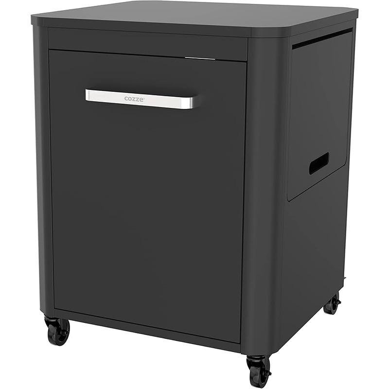 Cozze Cozze® roller table with1 door and foldable side tables, 64 x 60 x 83 cm,knock down 1 box 90522