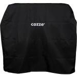 Cozze Cozze® outdoor table with 2 doors and 4 wheels, foldable side tables, table top in stainless steel, black, 120 x 60 x 90 cm,knock down 2 boxes 90526