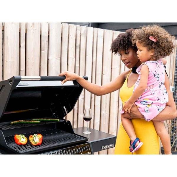 NAPOLEO LEGEND 365 PROPANE GAS GRILL WITH SIDE BURNER - LD365SBPK-RC