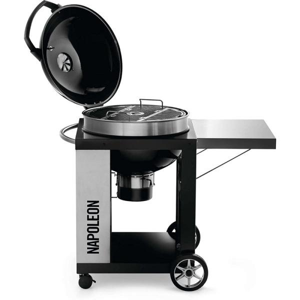 NAPOLEON PRO CART CHARCOAL KETTLE BBQ GRILL BLACK 1 - PRO22K-CART-2