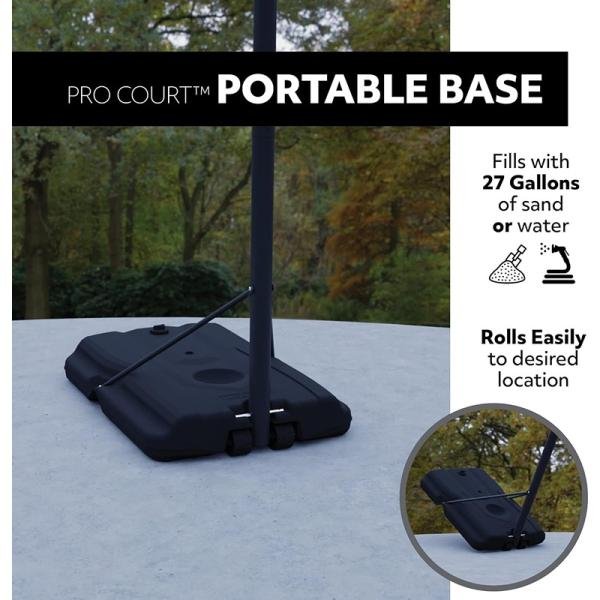 LIFETIME BASKETBALL, PRO COURT PORTABLE - TELESCOPING, CLASSIC - 1221