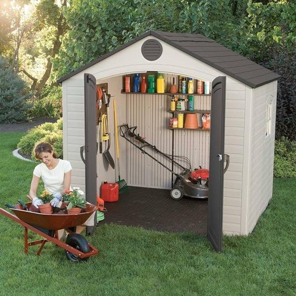 LIFETIME 8 FT. X 5 FT. OUTDOOR STORAGE SHED - 6418