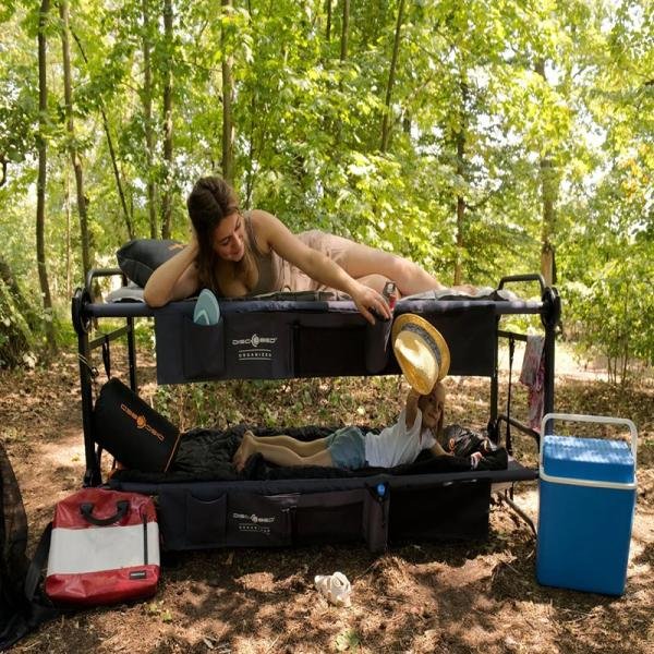 Disc-O-Bed Disc-O-Bed XL w/ Organisers, Black - DBOBEDXLXTFPBK