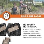 Disc-O-Bed Disc-O-Bed XL w/Organizers, Tan Fabric - DBOBEDXLXTFPTN