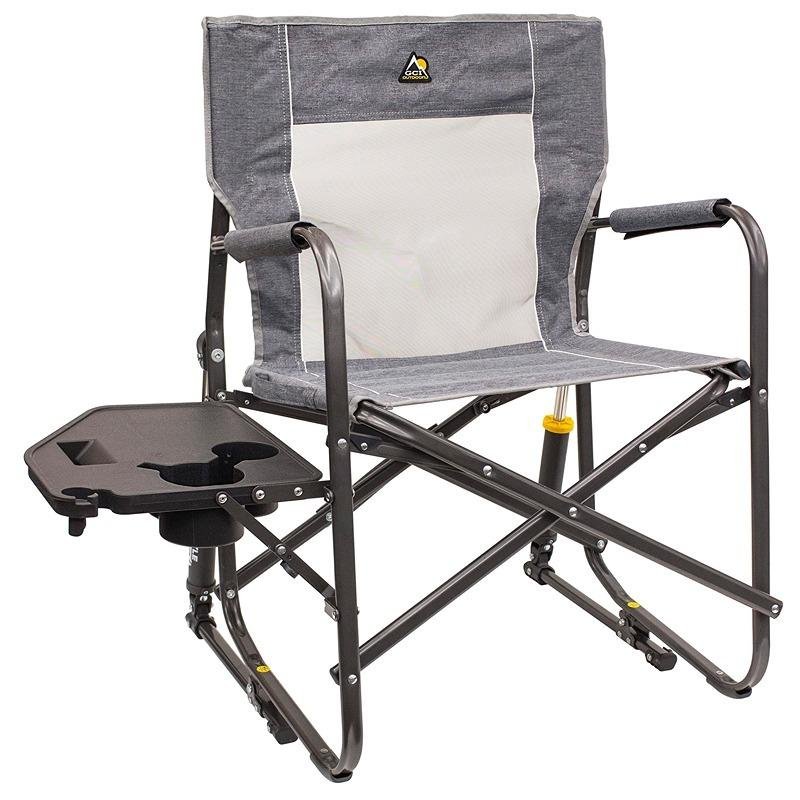 GCI Freestyle Rocker™ with Side Table Heathered Pewter 371147