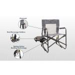 GCI Freestyle Rocker™ with Side Table Heathered Pewter 371147