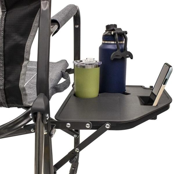 GCI Freestyle Rocker™ with Side Table Heathered Pewter 371147