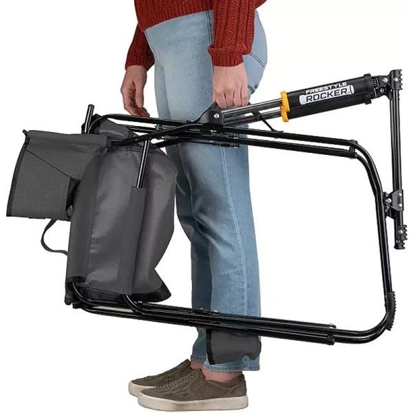 GCI Freestyle Rocker™ with Side Table Heathered Pewter 371147