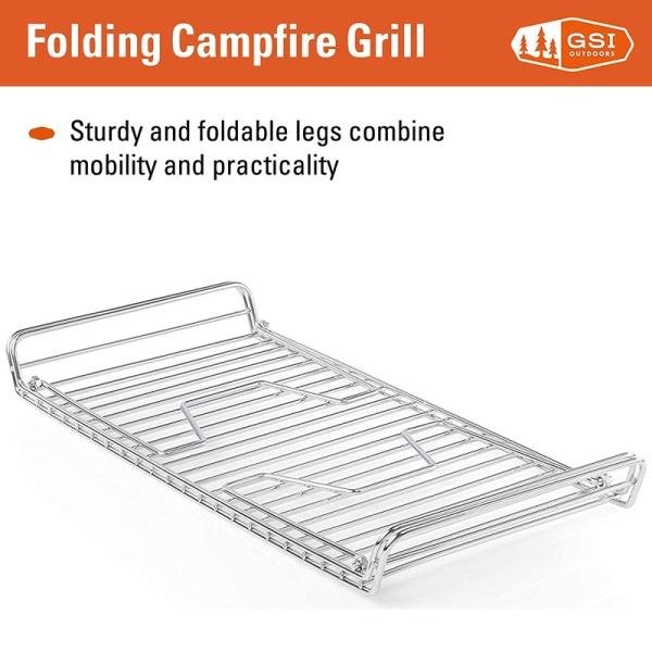 GSI CampfireGrillWithFoldingLegs 40436