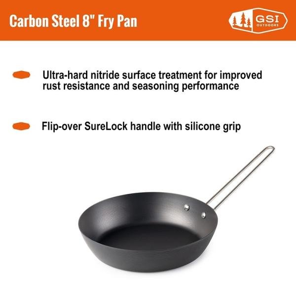 GSI Carbon Steel 8" Frypan 60018