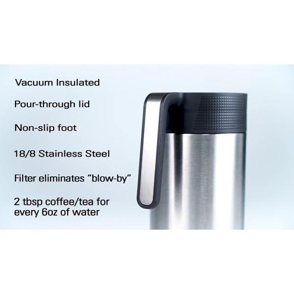 GSI Glacier Stainless Javapress- Brushed 65099