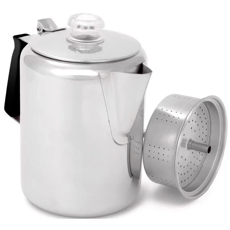 GSI Glacier Stainless 9 Cup Perc W/Silicone Handle 65209