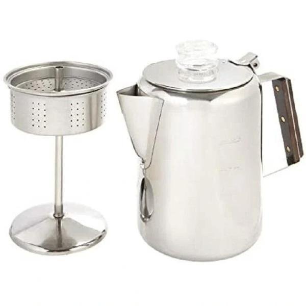 GSI Glacier Stainless 9 Cup Perc W/Silicone Handle 65209