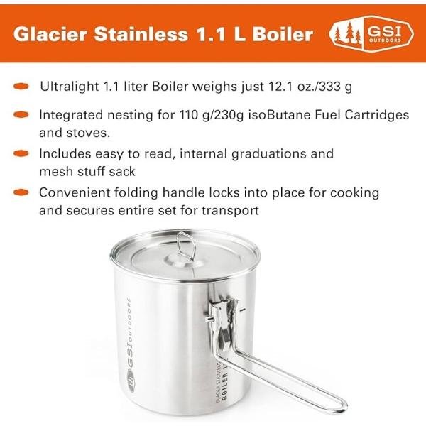 GSI Glacier Stainless 1.1 L Boiler 68190