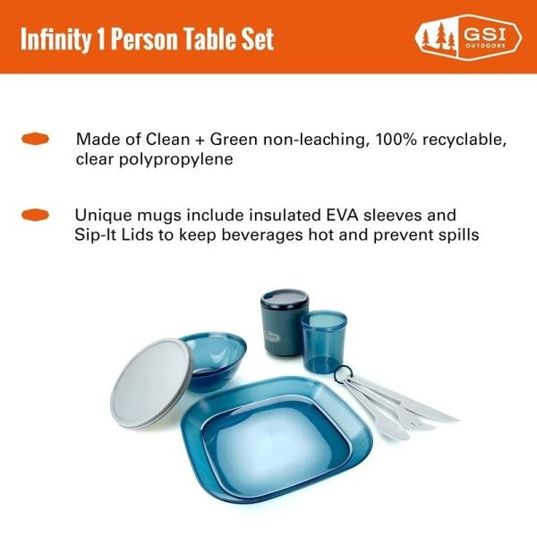 GSI Infinity 1 Person Tableset- Blue 75381