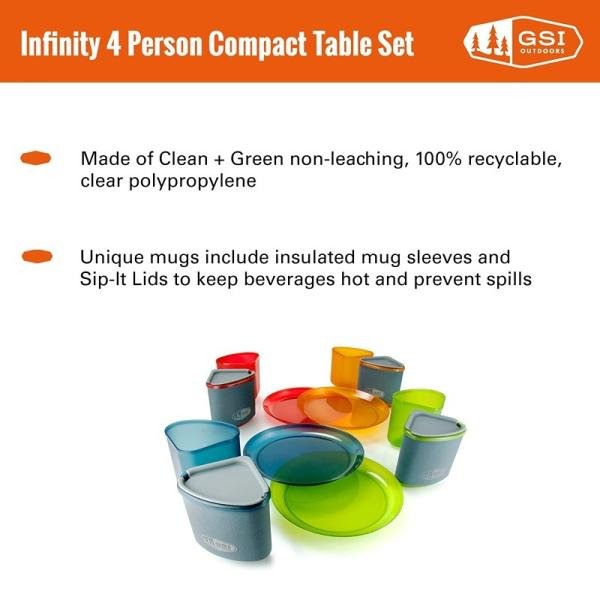 GSI Infinity 4 Person Compact Tableset 75420
