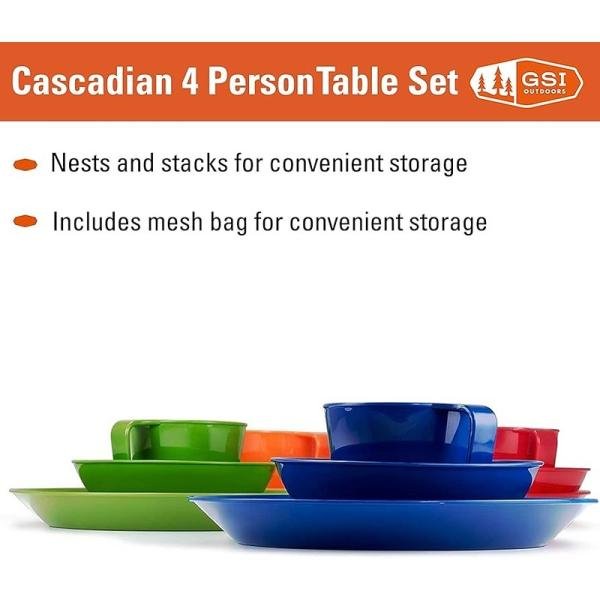 GSI Cascadian 4 Person Table Set- Multi 77400