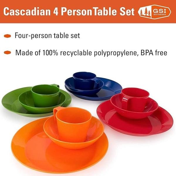 GSI Cascadian 4 Person Table Set- Multi 77400