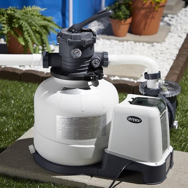 INTEX SAND FILTER 1600 GALLON & SALTWATER SYSTEM (18ft) 56678