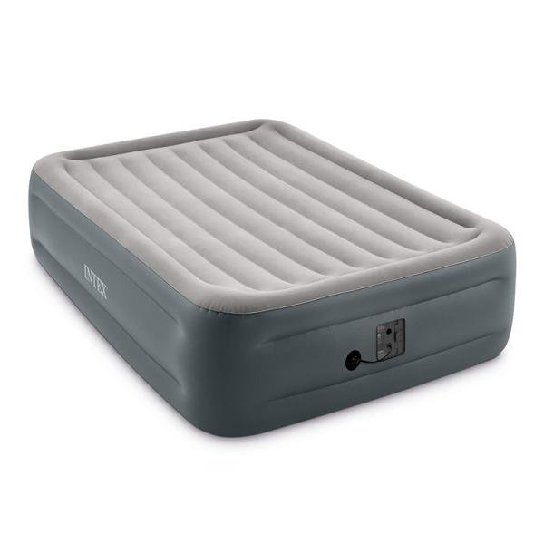 INTEX DURABEAM QUEEN ESSENTIAL REST AIRBED W/E.PUMP(152X203X46) 64126