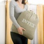 INTEX DURABEAM QUEEN COMFORT PLUSH AIRBED W/E.PUMP(152x203x46) 64414