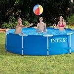 INTEX METAL FRAMETM POOL SET (w/220-240V Filter Pump), Ages 6+ - 28202