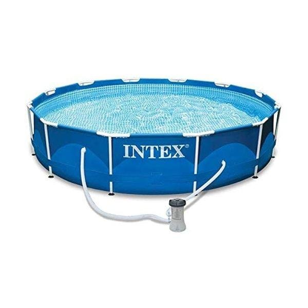 INTEX METAL FRAMETM POOL SET (w/220-240V Filter Pump), Ages 6+ - 28212