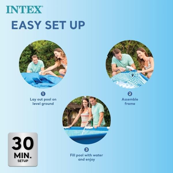 INTEX METAL FRAMETM POOL SET, Ages 6+ - 28242