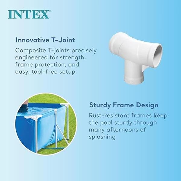 INTEX RECTANGULAR FRAME POOL, Ages 6+ - 28270