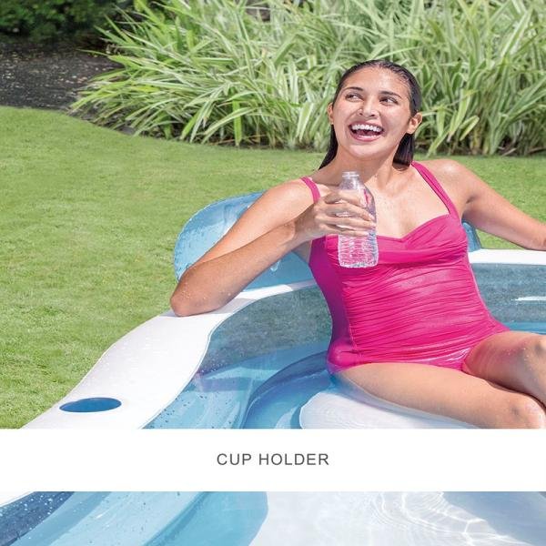 INTEX SWIM CENTER™ FAMILY LOUNGE POOL, Ages 3+ - 56475