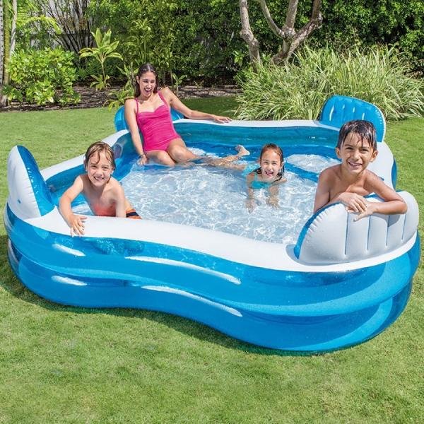 INTEX SWIM CENTER™ FAMILY LOUNGE POOL, Ages 3+ - 56475
