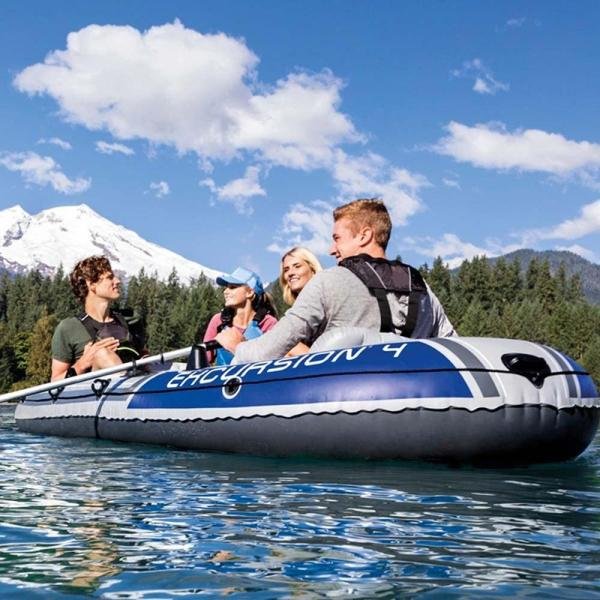 INTEX EXCURSIONTM 4 BOAT SET (with 54" Aluminum Oars, 68614) - 68324