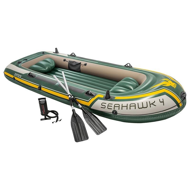 INTEX SEAHAWKTM 4 BOAT SET (with 54" Aluminum oars, 68614) - 68351