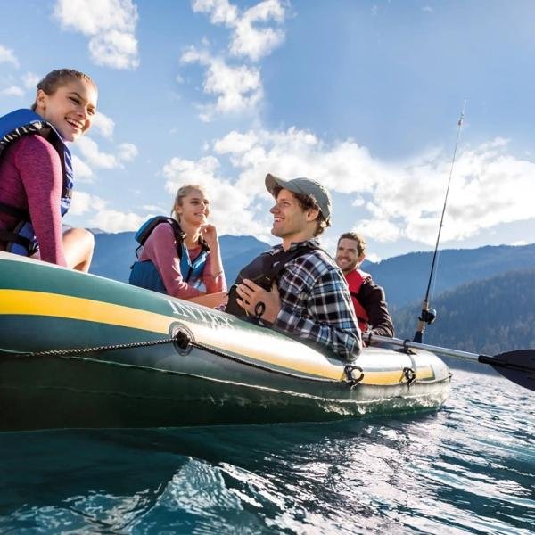 INTEX SEAHAWKTM 4 BOAT SET (with 54" Aluminum oars, 68614) - 68351