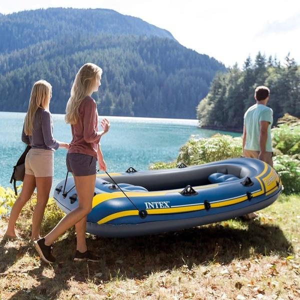 INTEX CHALLENGERTM 3 BOAT SET (with 48" Aluminum Oars, 68614) - 68370