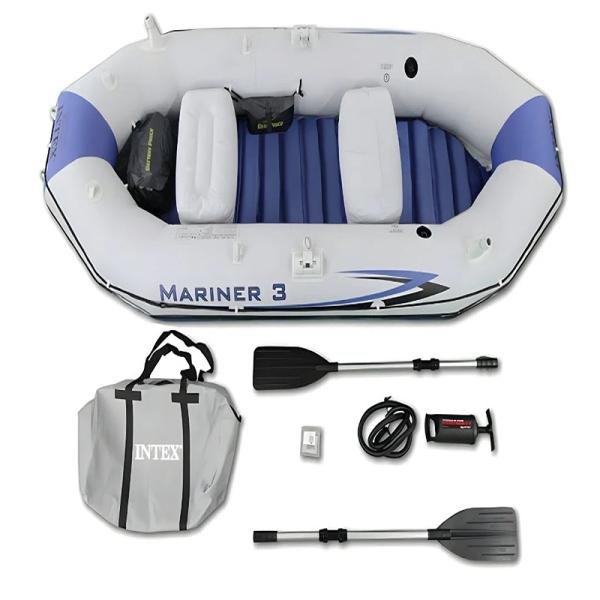 INTEX MARINERTM 3 BOAT SET (with 54" Aluminum Oars, 68605) - 68373