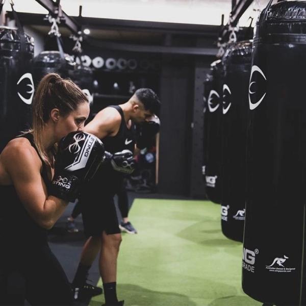 STING ARMALITE BOXING GLOVE - 12oz - BLACK / SILVER - 1029293