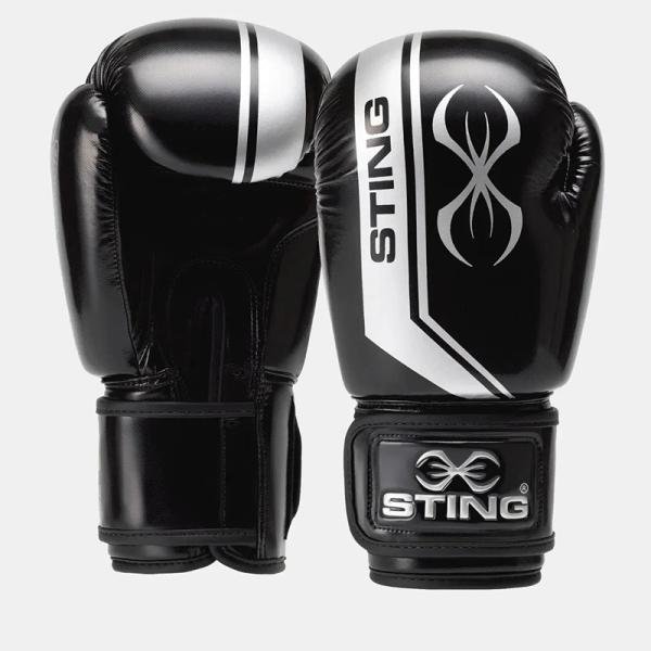 STING ARMALITE BOXING GLOVE - 16oz - BLACK / SILVER - 1029309