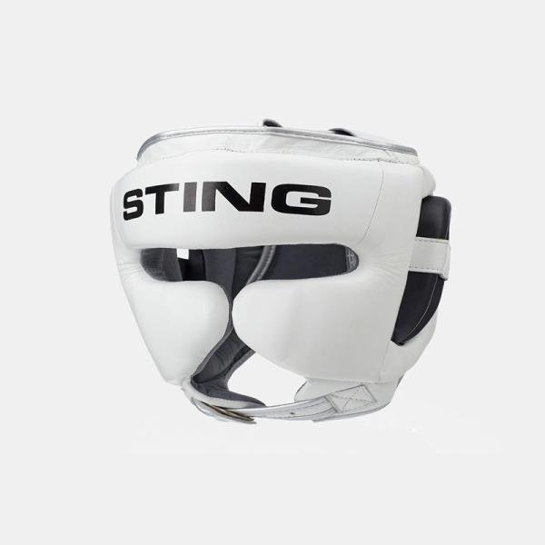 STING VIPER GEL FULL FACE HEAD GUARD - S - WHITE/GOLD - 1030152