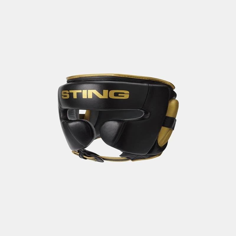 STING VIPER GEL FULL FACE HEAD GUARD - M - WHITE/GOLD - 1030169