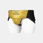 STING PRO LEATHER ABDOMINAL GUARD - S - WHITE/GOLD - 1030237